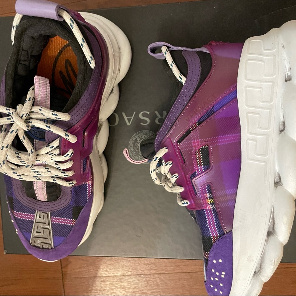 Versace tennis shoes dark purple - Picture 2 of 2